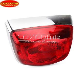 테일 램프 후미등 데루등 스쿠터 전방 후방 방향 지시등 점멸 표시등 LX 50 125 150 S50 S125 S150 LXV 오토바이 미등, Chrome, 1개