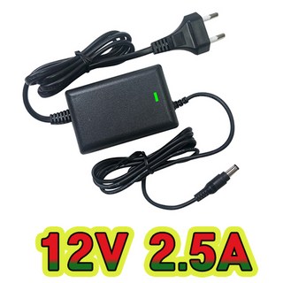 순흥전기 12V 2.5A 전원선일체형 어댑터 SMPS DC12V2500mA 아답터 직류전원장치, 1개