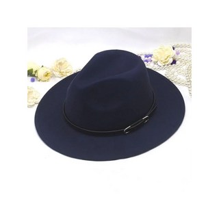 럭셔리 가죽 레트로 펠트 남녀공용 볼러 파나마 모자 트위드 영국 단색 작은 재즈 트렌드 버클