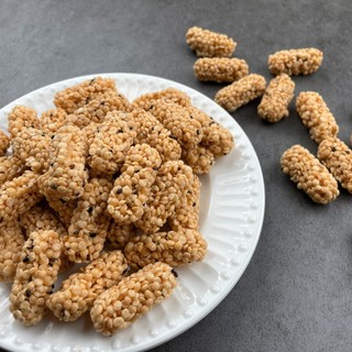 대용량 황금오트밀강정 330g 한입 미니 귀리깨강정 오트밀강정 귀리과자, 1개