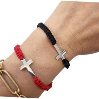 매듭 십자가 끈팔찌
