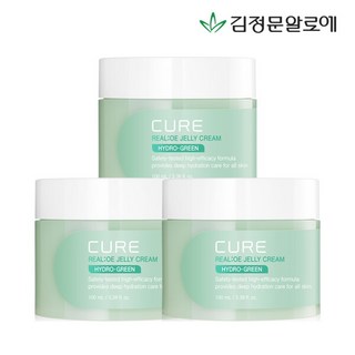 김정문알로에 큐어 리알로에 젤리 크림, 100ml, 3개