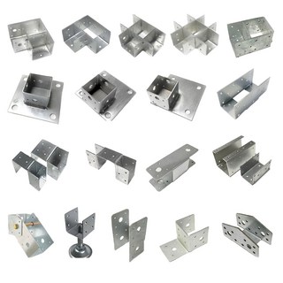 사각파이프조인트 50X50 각파이프조립식연결부속, 사각조인트 L형 고정브라켓, 1개