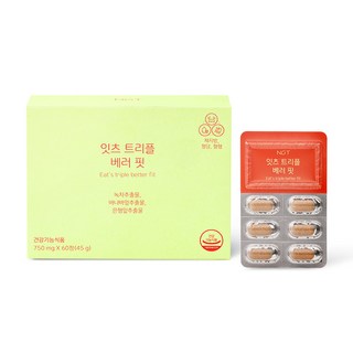 네츄럴굿띵스 NGT 트리플 베러 핏 체지방, 혈당, 혈행 다이어트 보조제 – 60정 한 상자 네츄럴굿띵스 NGT 트리플 베러 핏 체지방, 혈당, 혈행 다이어트 보조제 – 60정 한 상자