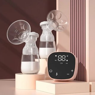 모유 펌프 유축기 전기 우유 추출기 휴대용 더블 전기 브레스트 와이드 입 음소거 액세서리에 대한 스마트, [06] pink, 1개