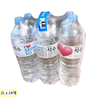 석수 먹는샘물 생수, 2L, 24개
