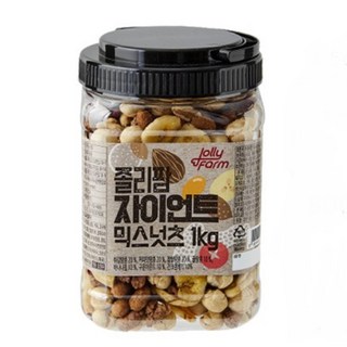 졸리넛츠 자이언츠 믹스넛 / 대용량 / 1KG / 주전부리 / 맥주 안주 / 땅콩믹스, 1개