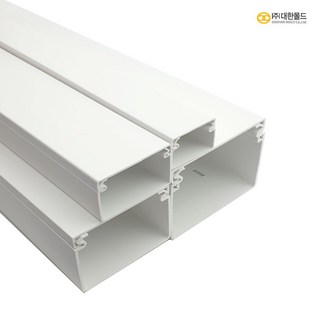 대한몰드 PVC 전선 몰딩 사각 랜덕트 1m, 규격 80X60, 1개 pvc덕트 대한몰드 PVC 전선 몰딩 사각 랜덕트 1m, 규격 80X60, 1개 pvc덕트