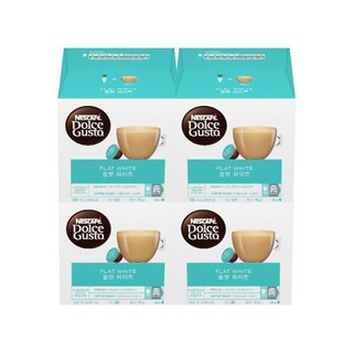 네스카페 돌체구스트 캡슐 플랫화이트 16P x 4개, 187g, 16개입