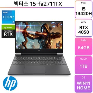 HP 빅터스 15-fa2711TX, WIN11 Home, 64GB, 1TB, Mica Silver
