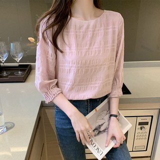 COSYEVNO 반팔 칠부 블라우스 여름 상의 코디 블라우스