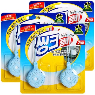 산도깨비 씽크콤비 배수구세정제, 15g, 3개
