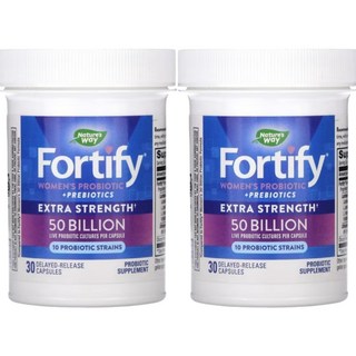 네이처스웨이 Fortify 우먼 프리 프로바이오틱스 500억 30캡슐 2개 비피도박테리움, 30정
