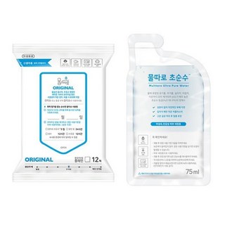 물따로 생분해 신생아물티슈 오리지날 휴대용 (12매/32set) ), 12매, 32세트