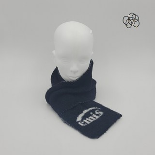 [국내매장판] 이미스 머플러 뉴 로고 샤기 블랙 + 머리끈