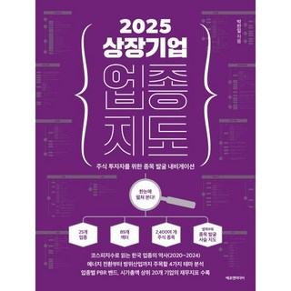 2025 상장기업 업종 지도:주식 투자자를 위한 종목 발굴 내비게이션, 에프엔미디어, 박찬일 대표 이미지 - 단타 종목선정 하는법 추천