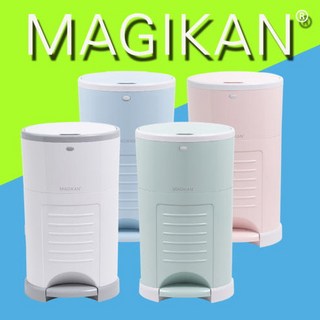 매직캔 와이드형 휴지통 25L-화이트 M280NSW 밀폐 휴지통 기저귀통, 단품