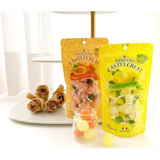고급 이탈리아 수입 명품 천연 레몬맛 캔디 포지타노 사탕 카스텔크램 레몬맛, 50g, 1개