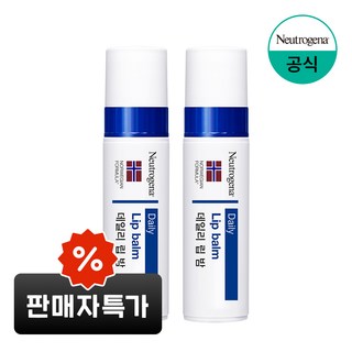 뉴트로지나 모이스춰라이져 SPF15 립밤, 무향, 4g, 2개, 단품