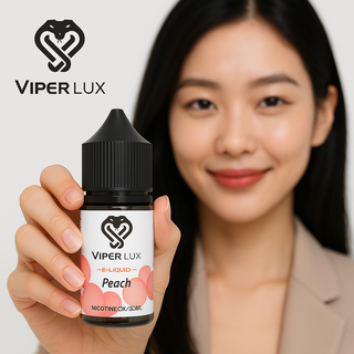 바이퍼럭스 무니코틴 액상 30ml 대용량 전자담배 액상 입호흡 폐호흡 겸용 발라리안 호환 강력 타격감, 복숭아, 1개 대표 이미지 - 전자담배 폐호흡 액상 추천