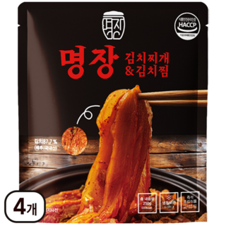 명장김치찌개&김치찜, 4개, 250g