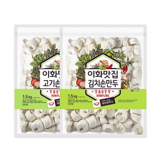 이화맛집고기손만두 1.5kg + 이화맛집김치손만두 1.5kg, 2개