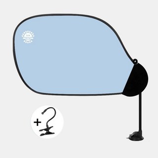 차량용 햇빛가리개 흡착식 클립추가 사무실 캐노피, 1개, 블루