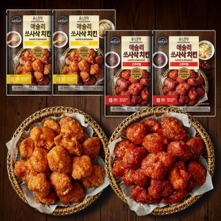 애슐리 쏘사삭 치킨 세트 (고추마늘2+간장벌꿀2), 375g, 1개