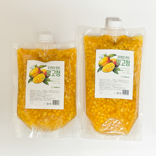 로컬바스켓 자연이 만든 건강한 수제 망고청(업소용 지퍼팩), 2kg, 1개, 1개입