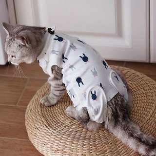 파스텔펫 반려동물 소프트 패턴 중성화복, 토끼, 1개