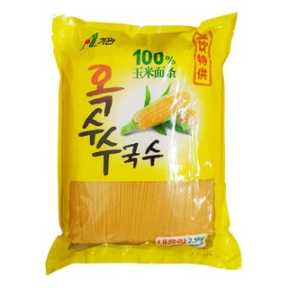 가원 100% 옥수수국수 2.5kg 대용량 비건면 마라탕면 제로당 제로콜레스테롤 백종원국수, 1개