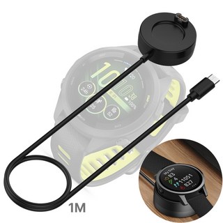 가민 포러너 피닉스 인스팅트 비보액티브 베뉴 USB 충전 케이블, 1개, USB C타입 패드형