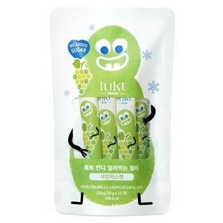 LUKT 킨디 얼려먹는 젤리 10p, 200g, 5개, 샤인머스켓