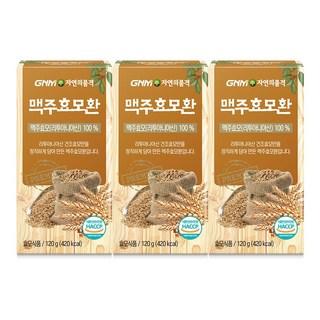 GNM자연의품격 맥주효모환, 3개, 120g