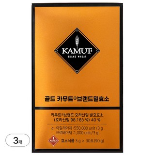 그레인온 골드 카무트 브랜드밀 효소, 90g, 3개