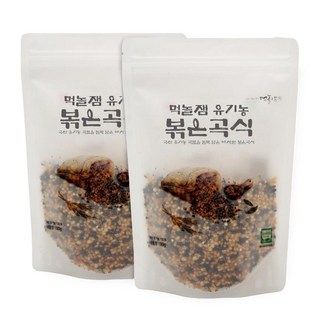 먹놀잼 국산 유기농 100% 볶은곡식 통곡물 현미, 2개, 180g