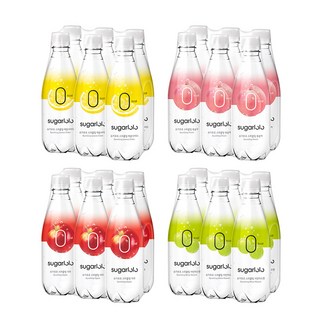 슈가로로 스파클링 복숭아+레몬사이다+샤인머스캣+사과 350ml [6개입*4*2박스] (총 48개입), 48개