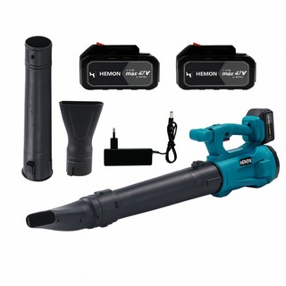 헤이즈 대형 송풍기 낙엽 청소 배터리 2개, 1세트