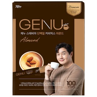 제누 스테비아 단백질 커피믹스 아몬드, 10.5g, 100개입, 1개