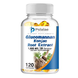 글루코만난 곤약뿌리 추출물 1800mg - 체중 관리 식욕 억제 해독, 1개, 60정