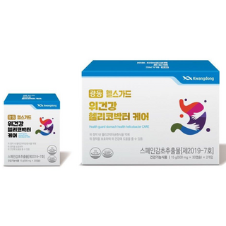 광동 헬스가드 위건강 헬리코박터 케어, 2개, 30정