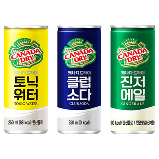[메리박스] 캐나다드라이 30개 진저에일10 토닉워터10 클럽소다10, 250ml