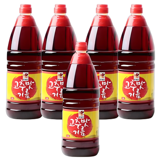 뚜레반 고추맛기름 고추씨기름 고추기름 향미유, 5개, 1.8L