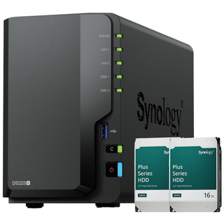 시놀로지 NAS DS225+ 32TB 2.5GbE 2베이 업무용 공유서버 초기설치지원