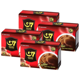 G7 퓨어 블랙 커피 수출용, 15개입, 4개, 2g