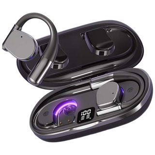 무선 블루투스 이어폰 AI 스마트 실시간 번역기 노이즈 캔슬링 블루투스 음성 번역 이어폰 M111, 블랙