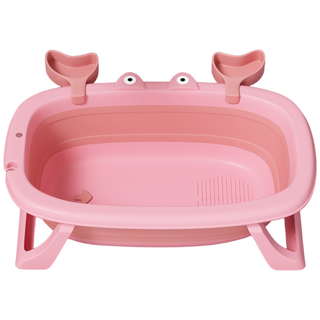 에이치앤아이 반려동물 강아지 접이식 욕조 이동식욕조, (PUP-67PK)핑크, 1개