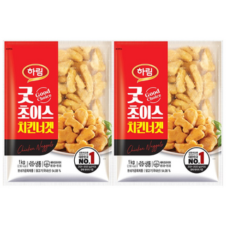 하림 굿초이치킨너겟 1kg 2봉, 2개