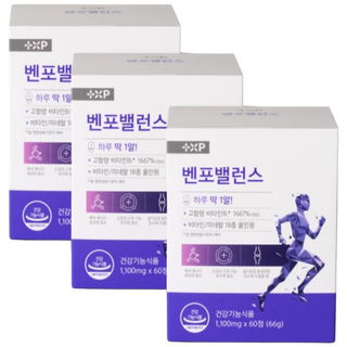 벤포밸런스 활력 비타민 B군 고함량 하루 1알, 2박스, 60정