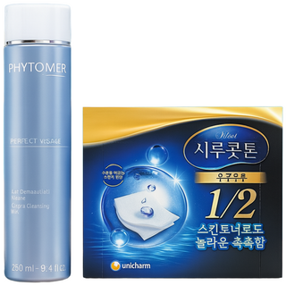 피토메르 레데마끼앙 클렌징 밀크, 1개, 250ml, 화장솜(랜덤)